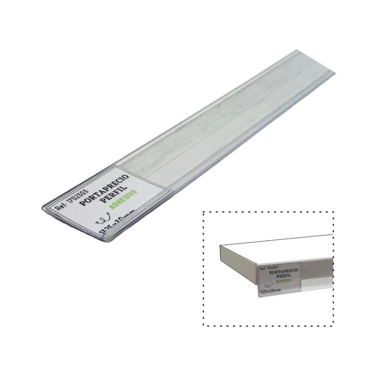 PORTAPRECIO PERFIL ADHESIVO 1325mm x 30mm