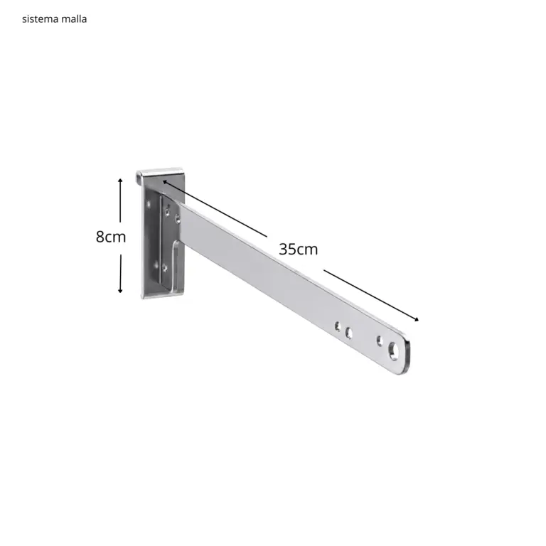Soporte estante 35cm sistema malla