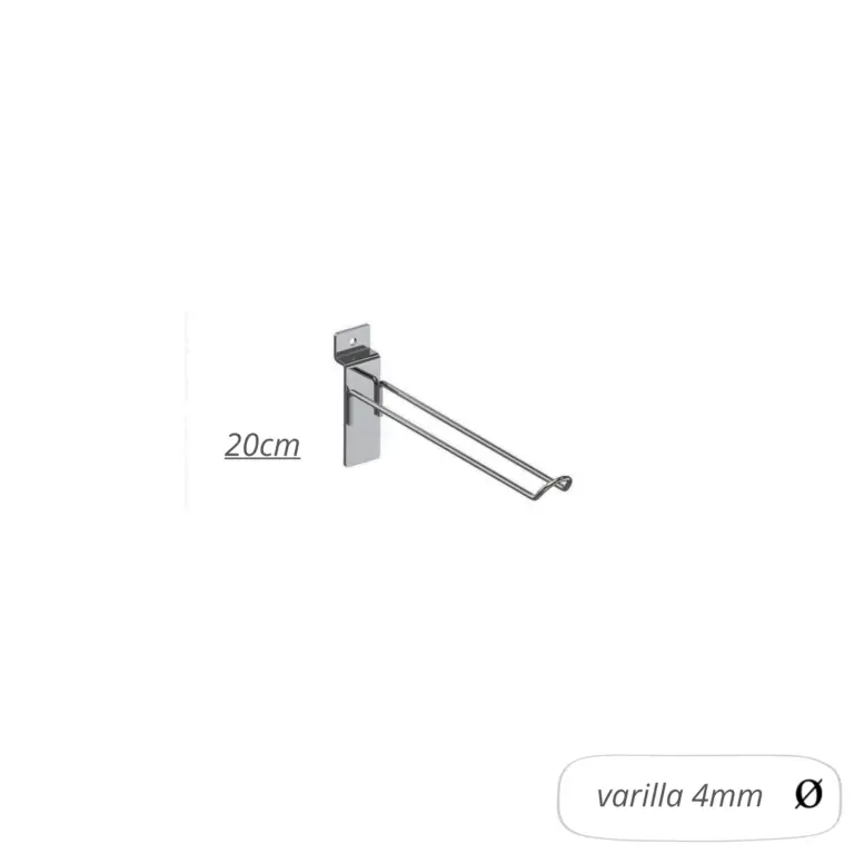 Gancho lama eco blíster 4mm 20cm