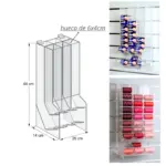 Dispensador con 6 huecos de 4x6cm --44cm x14cm x 20cm