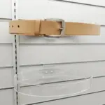 Exhibidor de cinturón para lama transparente.