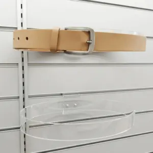 Exhibidor de cinturón para lama transparente.