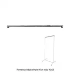 Remate góndola simple 96cm tubo 40x20