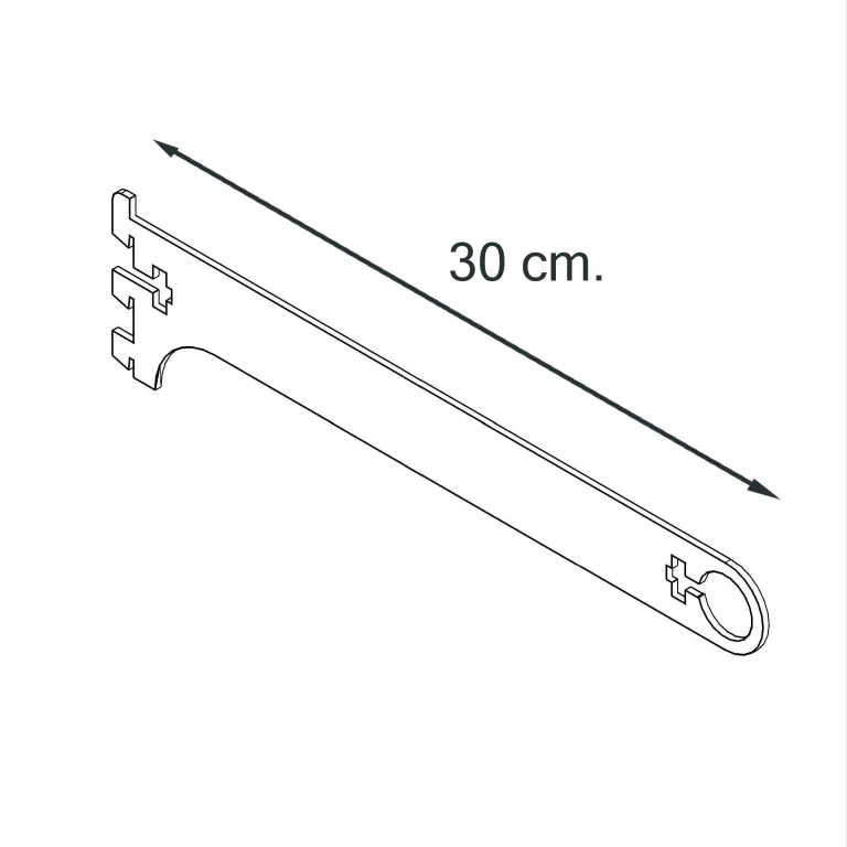 Mensula-Eco-Cremallera-Barra-Confeccion-30-cm