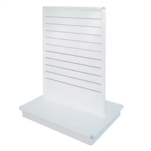 GONDOLA "T" MOLDURAS FONDO LAMAS  (GRIS PLATA) <1350x1150x860>