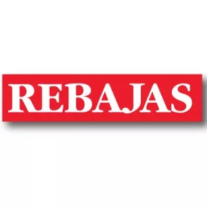 Carteles rebajas 86cm x 20cm