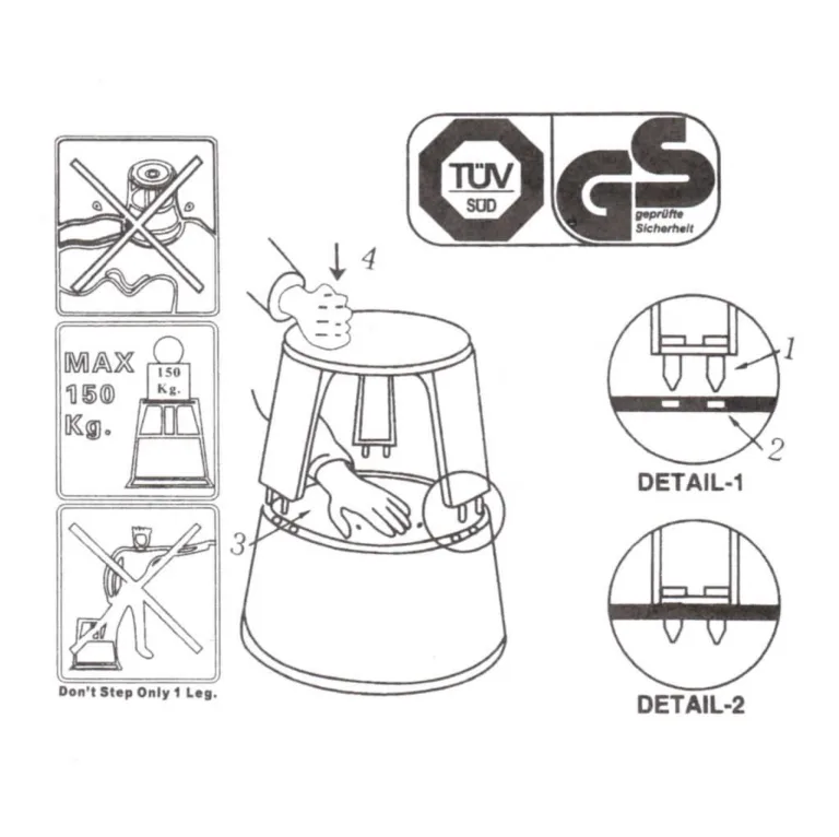TABURETE ESCALERA METÁLICO CON RUEDAS