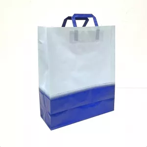 Bolsa papel asa plana bicolor  32+13x41