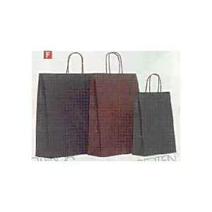 Bolsa de papel asa retorcida azul liso 54+14x45