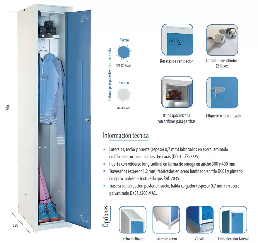 Taquilla inicial 1 puerta