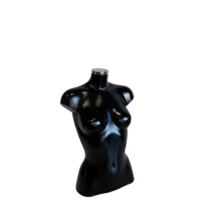 Torso plástico señora camisa negro