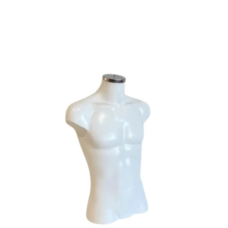 Torso plástico caballero camisa blanco