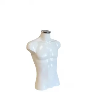 Torso plástico caballero camisa blanco