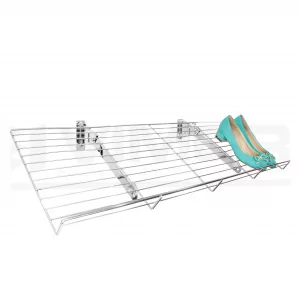 Conjunto bandeja rejilla con ménsulas inclinables sistema malla/escala