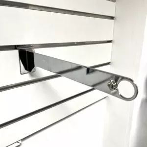 Soporte exterior tubo box p/lama 30cm cromado