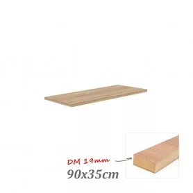 Estante melamina dm 19mm 90x35cm roble