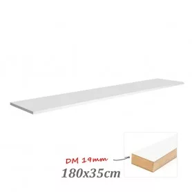 Estante melamina dm 19mm 180x35cm blanco