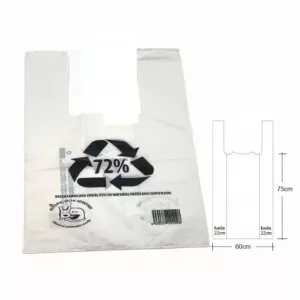 50 bolsas plástico camiseta 80x90cm extragrande G200