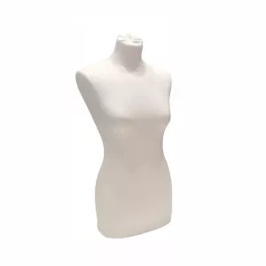 Busto señora poliestireno blanco