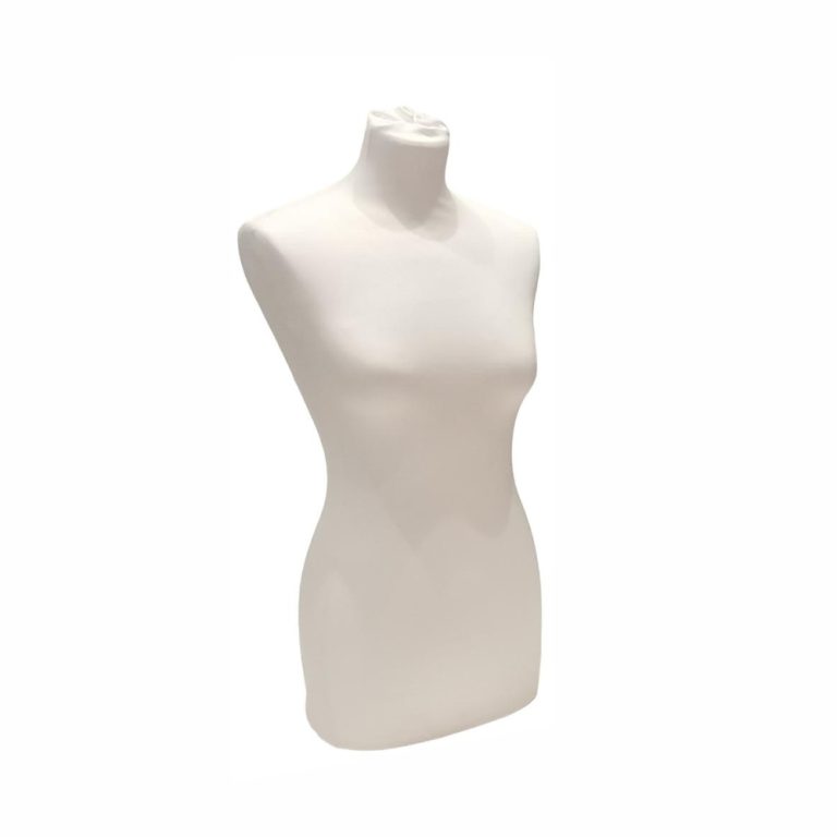 Busto señora poliestireno blanco