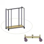 BASE MADERA PARA MUEBLE SQ HIERRO GÓNDOLA 1198x453