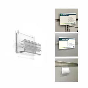 100 soportes con adhesivo para carteleria