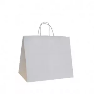 Bolsa asa retorcida apaisada celulosa 41+12x36-120gr.(En caja de 250uds)