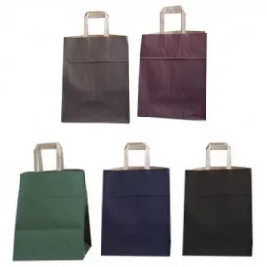 Bolsa papel asa plana liso 46+16x49
