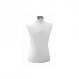 Busto caballero poliestireno blanco