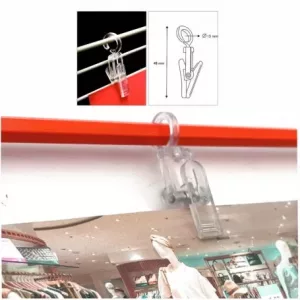 Pinza con anillo giratorio (En pack de 10uds)