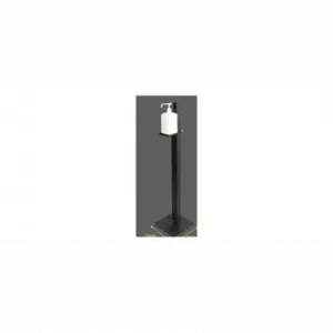 Poste dispensador gel desinfectante con pedal