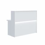 Mostrador Mesa Recepción M19 Blanco con luz