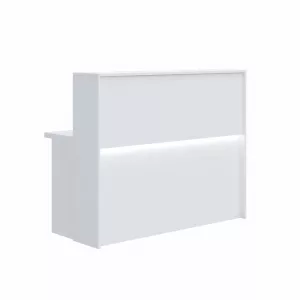Mostrador Mesa Recepción M19 Blanco con luz