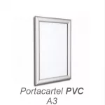 Portacartel PVC apertura frontal