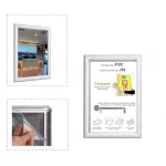 Portacartel PVC apertura frontal A4