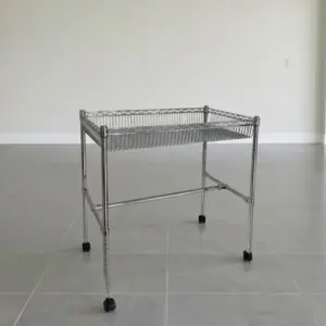 Carro tubo bambú cesta recta 91x60cm