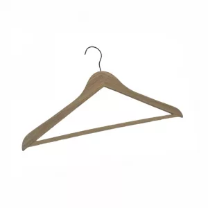 Percha conjunto madera natural 44cm (En caja de 100uds).