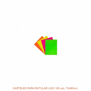 Cartulina fluorescente para carteles 100uds. 70x90mm