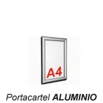 Portacartel Apertura Frontal ALUMINIO