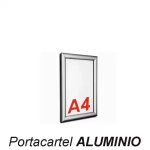 Portacartel Apertura Frontal ALUMINIO