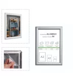 Portacartel Apertura Frontal A4 ALUMINIO