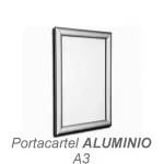 Portacartel ALUMINIO apertura frontal