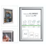 Portacartel Apertura Frontal A2 ALUMINIO