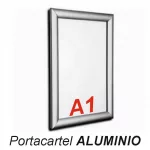Portacartel Apertura Frontal ALUMINIO
