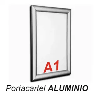 Portacartel Apertura Frontal ALUMINIO
