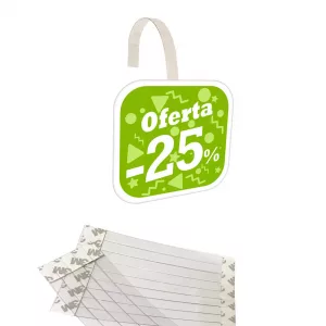 50 cintas portaprecios adhesiva. 14x1