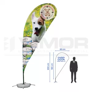 Bandera gota tamaño S