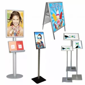 Portacarteles con Pie