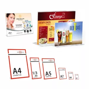 Portacarteles Sobremesa