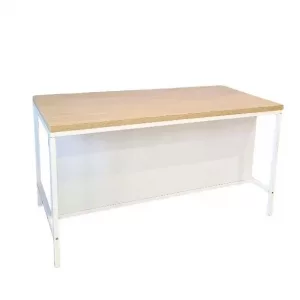 Mesa oficina 1400x700x30mm estructura blanca